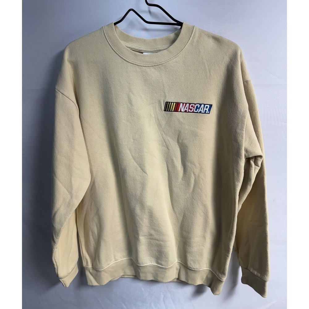 Nascar Logo Crewneck Sweatshirt Pullover Racing Men's Large